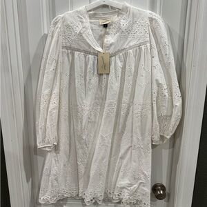 Universal Thread White Eyelet Dress XL New With Tags